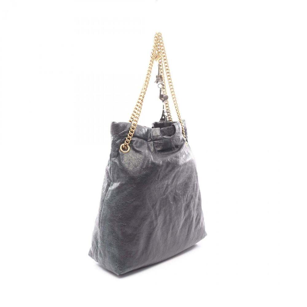 Balenciaga Crush Tote Bag/Handbag with Souvenir Charm, Leather, Women's, Blac... - Picture 2 of 7